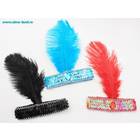 карнавал резинка на голову 1 перо 6 цветов (12 шт) (бокс 1200 шт) мин 3 шт 307970