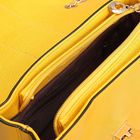 Сумка женская на клапане, 1отдел, наружный карман, цепочка, цвет жёлтый - Фото 5
