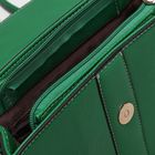 Сумка женская, отдел на клапане, наружный карман, цепь, цвет зелёный - Фото 5