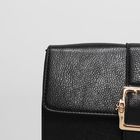 Сумка женская, отдел на клапане, наружный карман, цепь, цвет чёрный - Фото 4