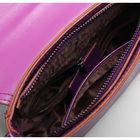 Сумка женская, отдел на молнии, регулируемый ремень, цвет фиолетовый - Фото 5