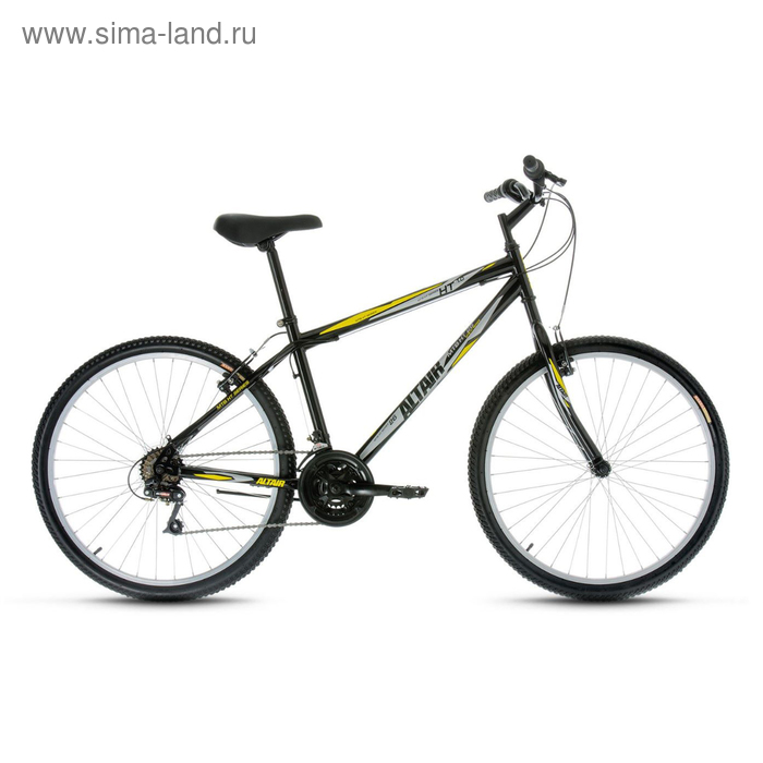 Велосипед 26" Altair MTB HT 1.0, 2017, цвет чёрный, размер 17"