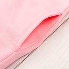 Джемпер (толстовка) для девочки, рост 134 см, цвет розовый/серый меланж - Фото 8