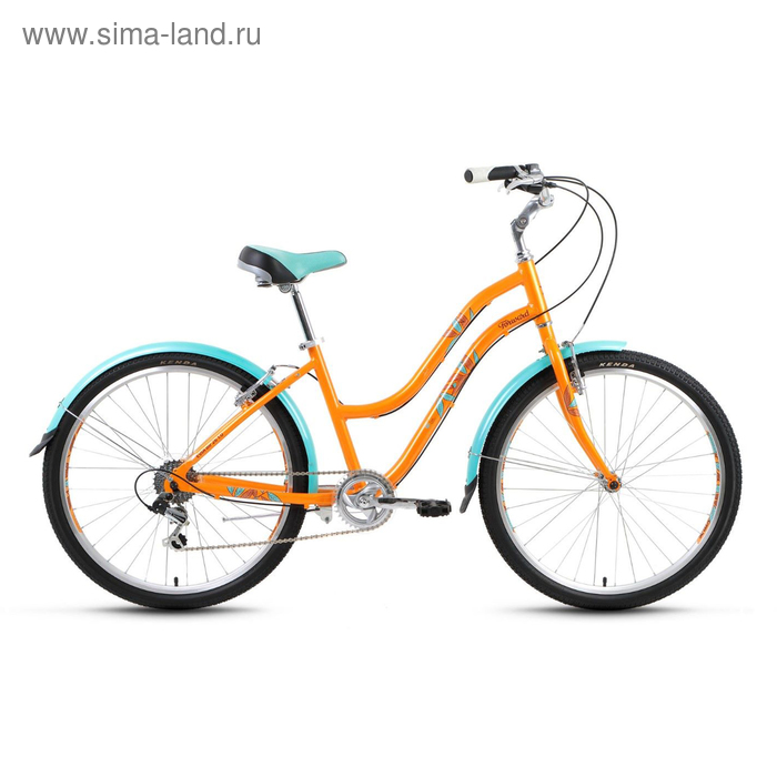 Велосипед 26" Forward Evia Air 1.0, 2017, цвет жёлтый, размер 16"