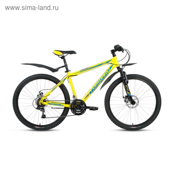Велосипед 26" Forward Sporting 2.0 disc, 2017, цвет жёлтый, размер 15"