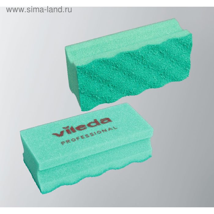 Губка для профессиональной уборки с системой Vileda ПурАктив, цвет зелёный, 6,3×14 см - Фото 1