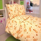 Детское постельное бельё BABY "Мишки", цвет персик 112х147 см, 110х150 см, 60х60 см, бязь 142 гр/м - фото 122203438