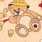 Детское постельное бельё BABY "Мишки", цвет персик 112х147 см, 110х150 см, 60х60 см, бязь 142 гр/м - фото 122203439