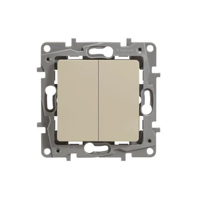 Механизм переключателя 2-кл. СП Legrand "Etika Plus ", авт. сл. кость. 672312