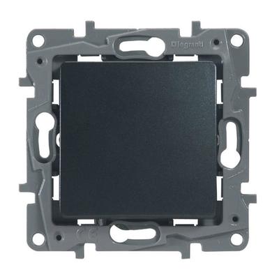 Механизм переключателя Legrand Etika, 1 клавиша, СП, антрацит