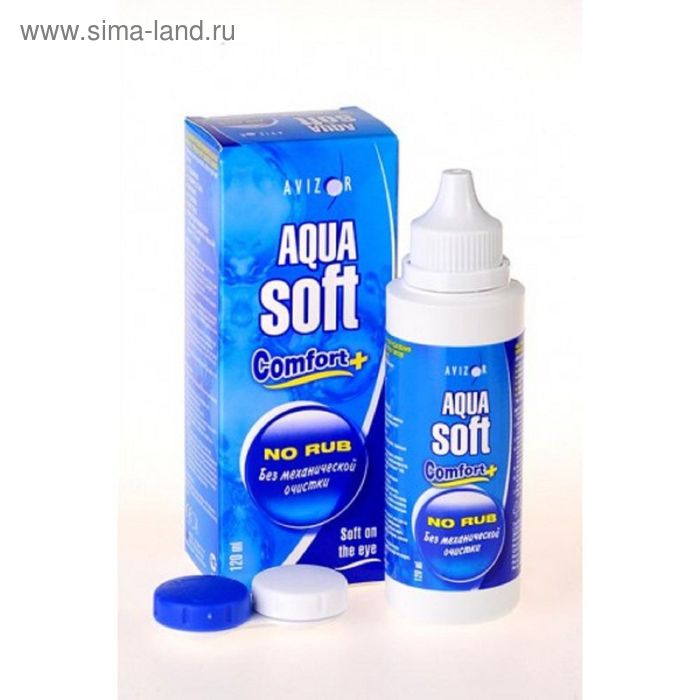 Раствор для линз Avizor Aqua Soft Comfort, 120 мл - Фото 1