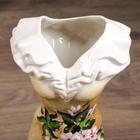 Ваза керамическая "Платье", напольная, цветы, 45 см, микс - Фото 13
