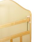 Детская кроватка «Морозко. Бабочки» на качалке с поперечным маятником, цвет бежевый/берёза - Фото 3