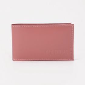 Визитница, 18 карт, цвет розовый