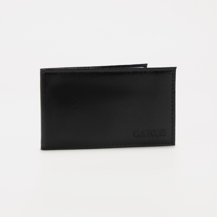 Визитница, 18 карт, цвет чёрный - Фото 1