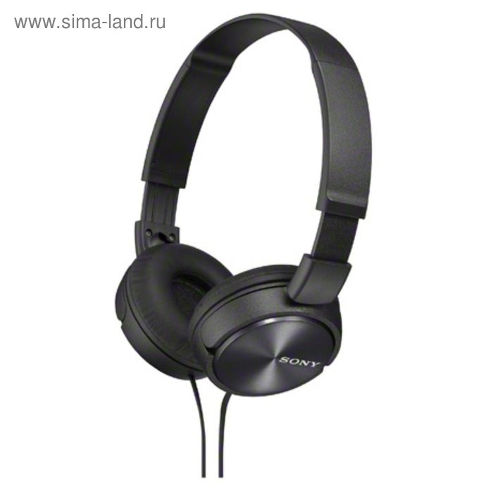 Наушники Sony MDR-ZX310, накладные, оголовье, черные - Фото 1