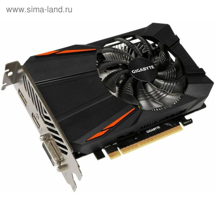 Видеокарта Gigabyte GeForce GTX 1050TI (GV-N105TD5-4GD) 4G,128bit,GDDR5,1290/7008 - Фото 1