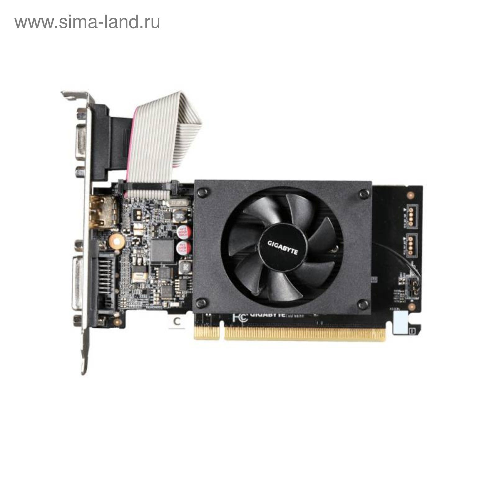 Видеокарта Gigabyte GeForce GT 710 (GV-N710D3-2GL) 2G,64bit,DDR3,954/1800  (2473878) - Купить по цене от 7 189.00 руб. | Интернет магазин SIMA-LAND.RU