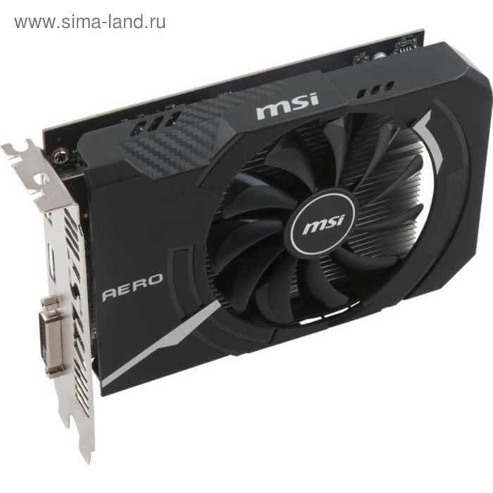 Видеокарта MSI AMD Radeon RX 550 AERO ITX OC 2G,128bit,GDDR5,1203/7000,DVI,HDMI,DP - Фото 1