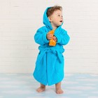 Халат махровый детский, размер 28, цвет морской, 340 г/м2 хл.100% с AIRO - Фото 1