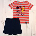 Комплект для мальчика (футболка, шорты), рост 122 см, цвет красный CSK 9651 - Фото 1