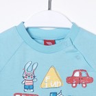 Комплект детский (футболка, шорты), рост 80 см, цвет голубой - Фото 2