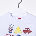 Комплект детский (футболка, шорты), рост 68 см, цвет белый - Фото 2