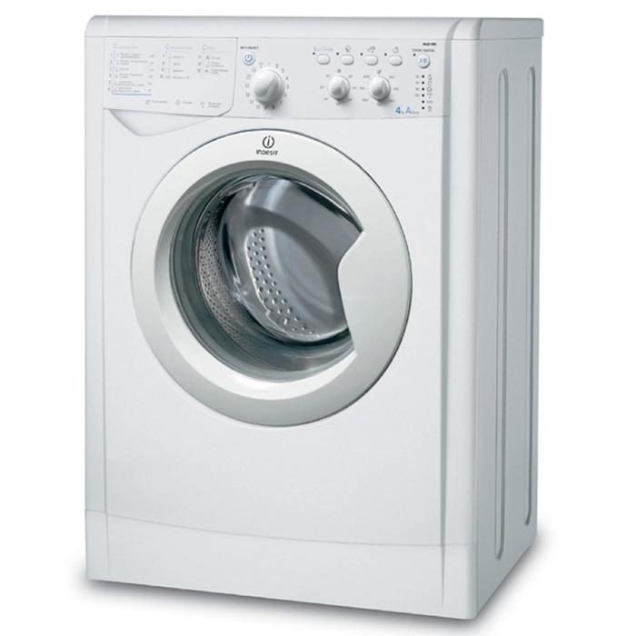 Стиральная машина Indesit IWUC 4105, класс A, 1000 об/мин, 4 кг, белая - Фото 1