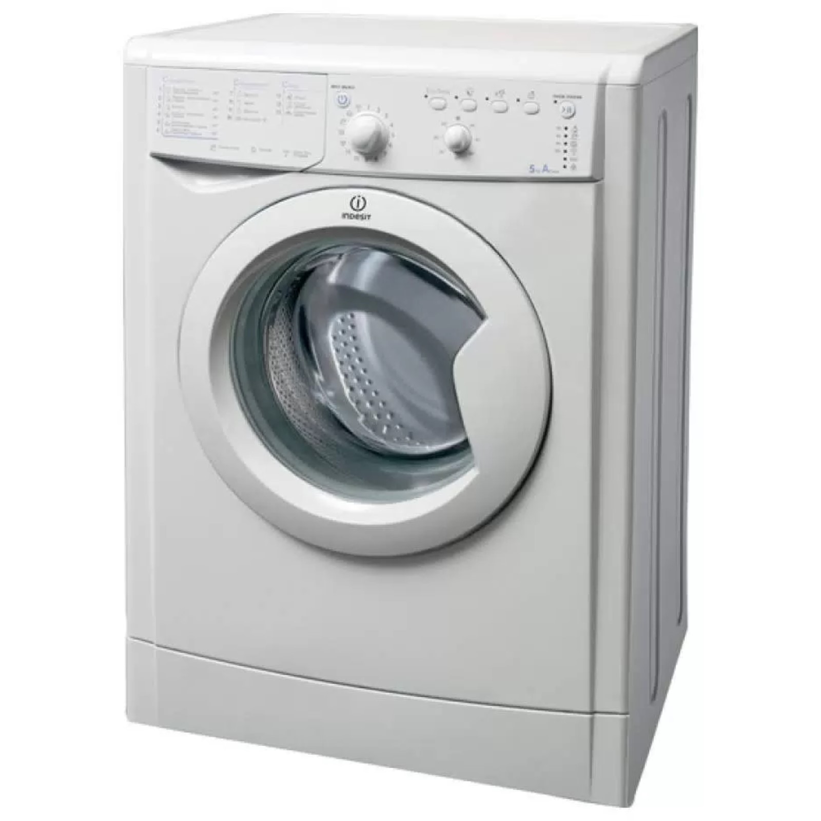 Стиральная машина Indesit IWSB 5105 (CIS), класс A, 1000 об/мин, до 5 кг,  белая (1529156) - Купить по цене от 19 682.00 руб. | Интернет магазин  SIMA-LAND.RU