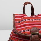 Рюкзак молодёжный на застёжке, 1 отдел, 2 наружных кармана, цвет красный - Фото 4
