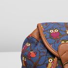 Рюкзак молодёжный на застёжке "Совушки", 1 отдел, цвет синий/коричневый - Фото 4