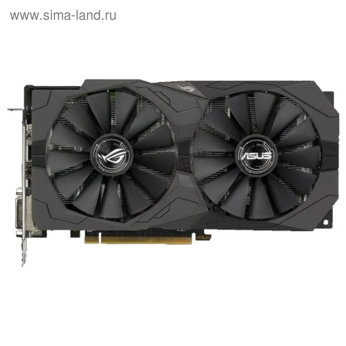 Видеокарта Asus AMD Radeon RX 570 ROG STRIX GAMING OC, 4G, 256bit, GDDR5, 1244/7000, Ret - Фото 1