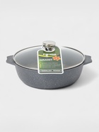 Жаровня Мечта «Гранит», 3 л, d=26 см, h=8 см, антипригарное покрытие, стеклянная крышка, серая - Фото 14