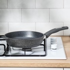 Сковорода Мечта «Гранит», d=22 см, пластиковая ручка, антипригарное покрытие, серая - Фото 6