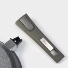 Сковорода Мечта «Гранит», d=22 см, съёмная ручка, антипригарное покрытие, алюминий, серая - Фото 4