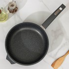 Сковорода «Гранит», d=24 см, пластиковая ручка, антипригарное покрытие, цвет серый - Фото 2