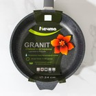 Сковорода «Гранит», d=24 см, пластиковая ручка, антипригарное покрытие, цвет серый - Фото 6