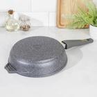 Сковорода Мечта «Гранит», d=24 см, съёмная ручка, антипригарное покрытие, алюминий, серая - Фото 3