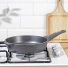 Сковорода Мечта «Гранит», d=24 см, съёмная ручка, антипригарное покрытие, алюминий, серая - Фото 5