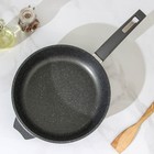 Сковорода Мечта «Гранит», d=26 см, пластиковая ручка, антипригарное покрытие, серая - Фото 2