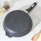 Сковорода Мечта «Гранит», d=26 см, пластиковая ручка, антипригарное покрытие, серая - Фото 3