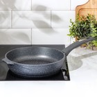 Сковорода Мечта «Гранит», d=26 см, пластиковая ручка, антипригарное покрытие, серая - Фото 5