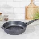 Сковорода Мечта «Гранит», d=26 см, съёмная ручка, антипригарное покрытие, литой алюминий, серая - Фото 1