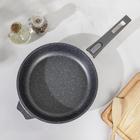 Сковорода Мечта «Гранит», d=26 см, съёмная ручка, антипригарное покрытие, литой алюминий, серая - Фото 2