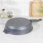 Сковорода Мечта «Гранит», d=26 см, съёмная ручка, антипригарное покрытие, литой алюминий, серая - Фото 3