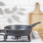 Сковорода Мечта «Гранит», d=26 см, съёмная ручка, антипригарное покрытие, литой алюминий, серая - Фото 6