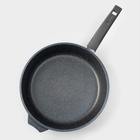 Сковорода Мечта «Гранит», d=28 см, пластиковая ручка, антипригарное покрытие, серая - Фото 2