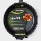 Сковорода Мечта «Гранит», d=28 см, пластиковая ручка, антипригарное покрытие, серая - Фото 5