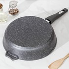 Сковорода Мечта «Гранит», d=28 см, съёмная ручка, антипригарное покрытие, литой алюминий, серая - Фото 3
