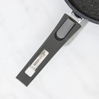Сковорода «Гранит», d=28 см, съёмная ручка, антипригарное покрытие, цвет серый - фото 4572141